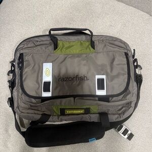 Timbuk2 Gray and Green Computer Bag